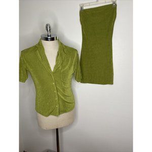 New Princess Polly Misha Set Mini Dress 4 Green Wiggle Bodycon Strapless Jacket